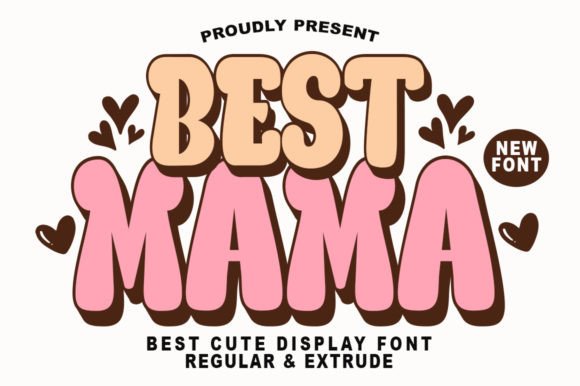 Best Mama Display Font for Handmade Labels and Creative Branding