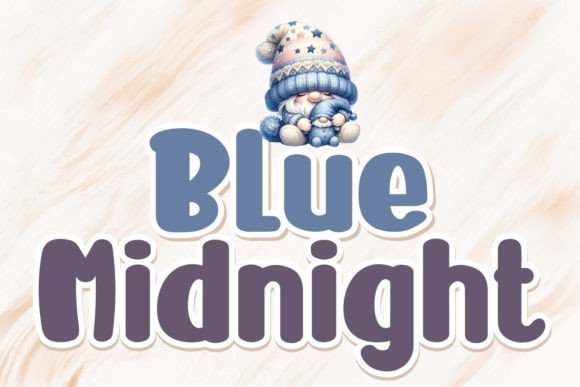 Blue Midnight: A Playful Display Font for Crafters and Small Shop Owners