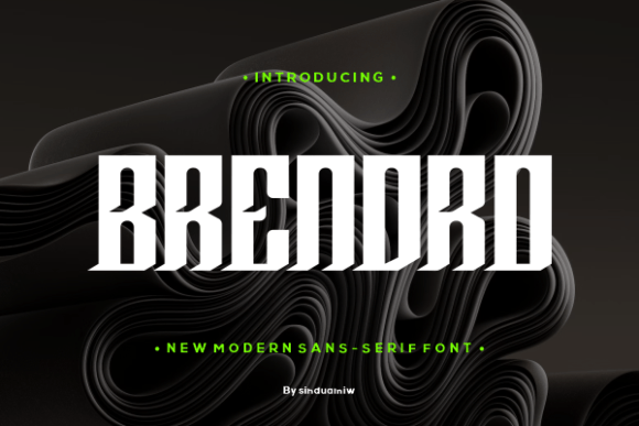 Brendro Display Font for Headlines That Stop the Scroll