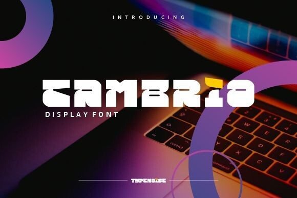 Cambrio: A Bold Display Font for Modern Branding