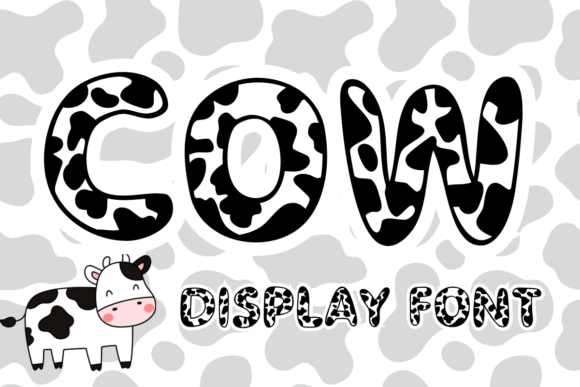 Cow Font: A Playful Display Font for Campaigns That Grab Attention