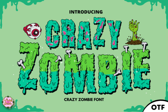 Crazy Zombie Font for Playful Editorial Layouts and Blog Headers