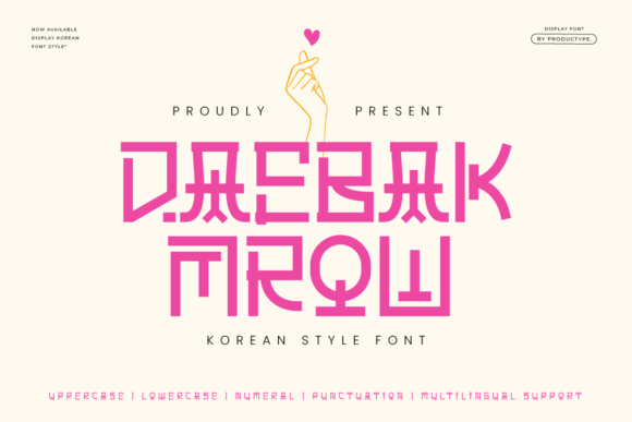 Daebak Mrow: A Display Font That Brings Warmth to Branding Projects