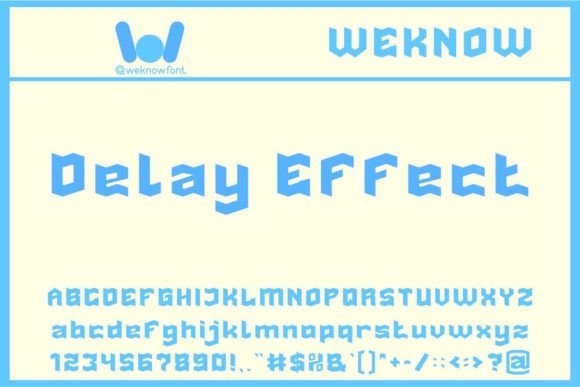 Delay Effect: A Modern Display Font for Editorial Projects