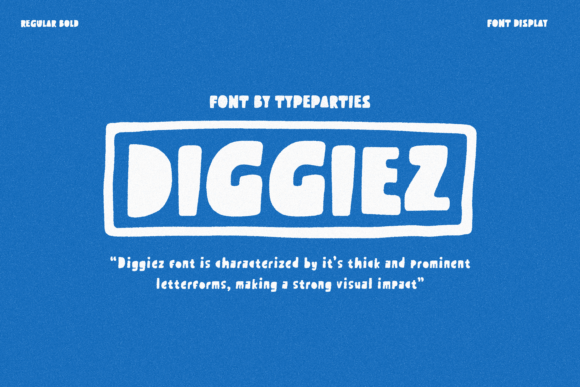 Diggiez Display Font for Playful Headlines and Campaign Graphics