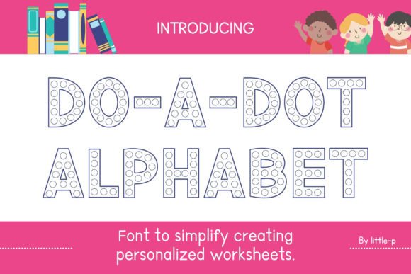 Do-a-dot Alphabet for Handmade Products and Creative Shop Designs