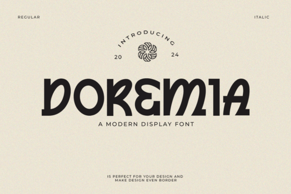 Doremia Font: A Modern Display Typeface for Standout Branding