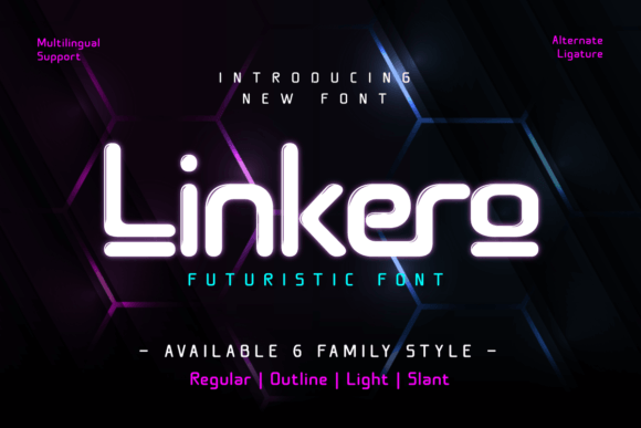 Elevate Your Brand with Linkero: A Futuristic Display Font