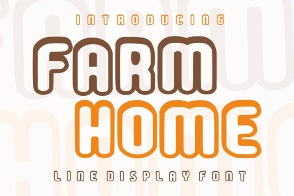 Farm Home Display Font for Handmade Product Branding