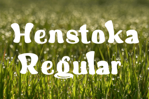 Henstoka Display Font for Joyful Digital Branding
