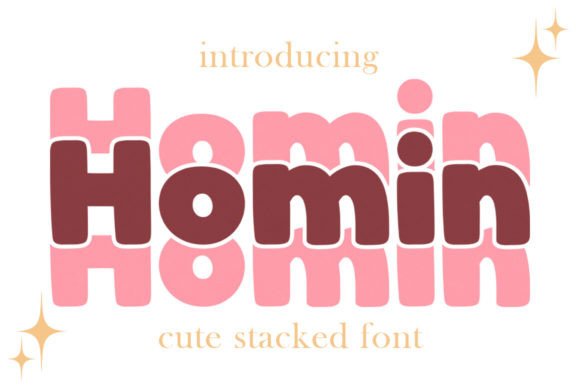 Homin: A Chic Stacked Font for Editorial Design