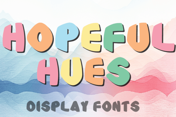 Hopeful Hues: A Versatile Display Font for Creative Projects