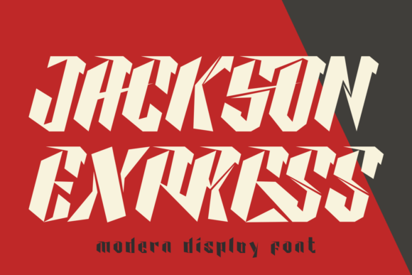 Jackson Express: A Display Font for Editorial Projects