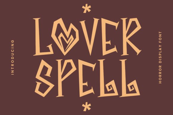 Lover Spell: A Witchy Display Font for Magical Designs