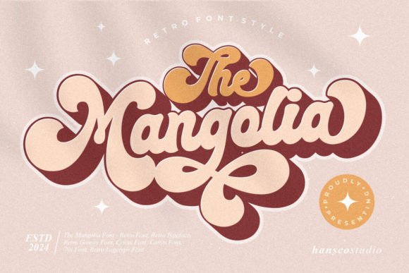 Mangolia: A Retro Display Font with Timeless Charm
