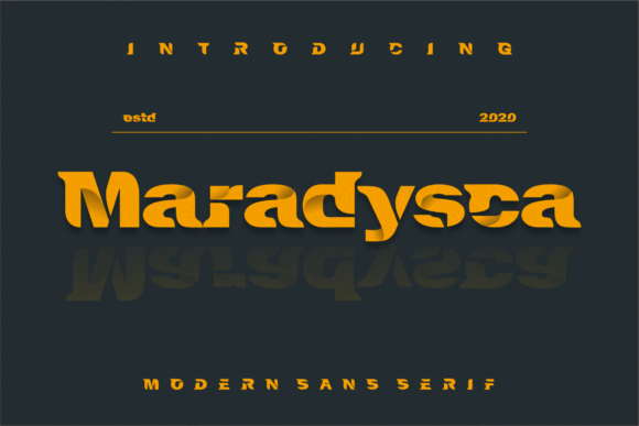 Maradysca: A Bold Display Font for Small Business Branding