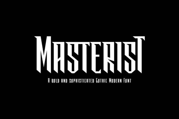 Masterist Font: A Gothic Modern Display for Bold Campaigns