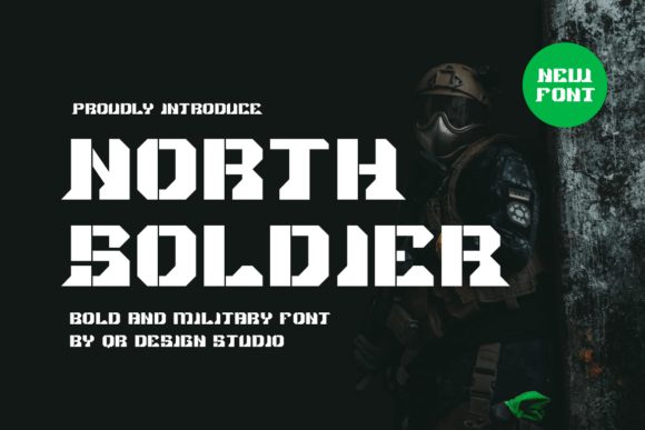 North Soldier: A Bold Display Font for Editorial Headlines