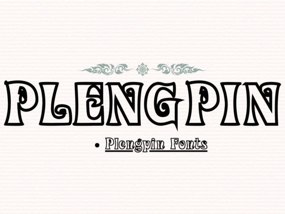 Plengpin: A Whimsical Display Font for Creative Projects