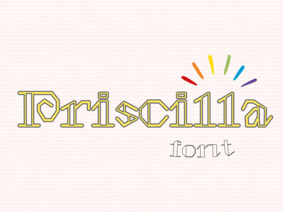 Priscilla Font: A Playful Display Typeface for Charming Branding