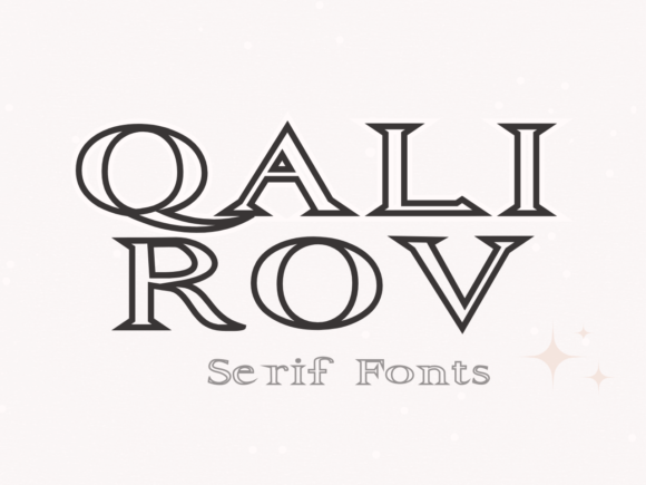 Qalirov Display Font for Editorial Projects and Bloggers