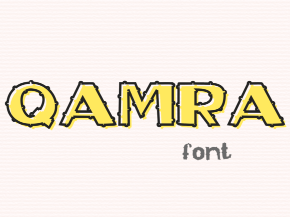 Qamra Display Font for Quirky Web Design and Digital Branding