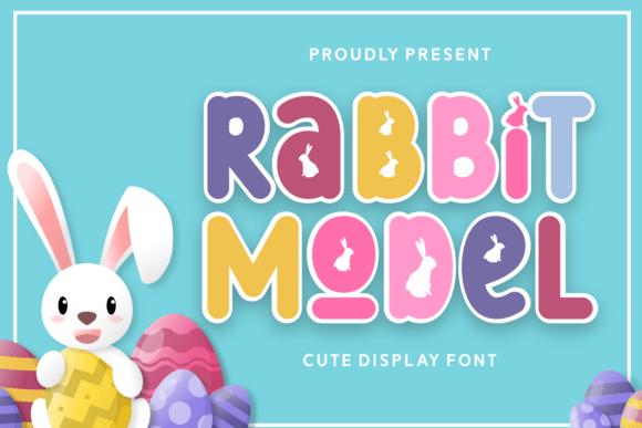 Rabbit Model Display Font for Joyful Campaign Designs