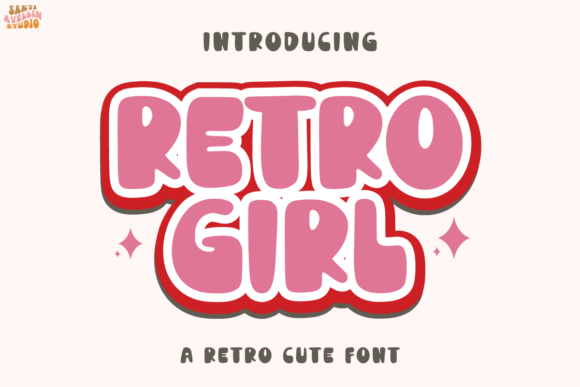 Retro Girl: A Playful Display Font with Timeless Charm