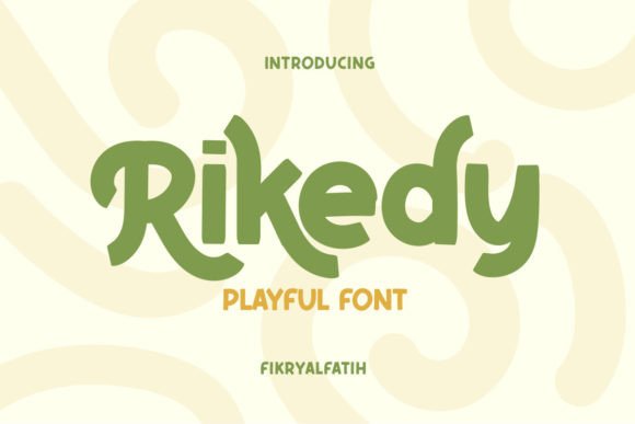 Rikedy Display Font: A Vibrant Typeface for Branding and Craft Projects