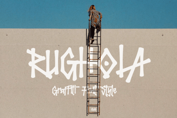 Rughola Graffiti: A Display Font for Handmade Products and Shop Branding
