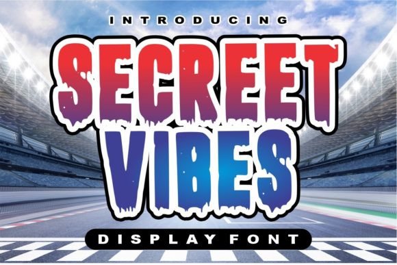 Secreet Vibes: A Retro Grunge Display Font for Web Designers