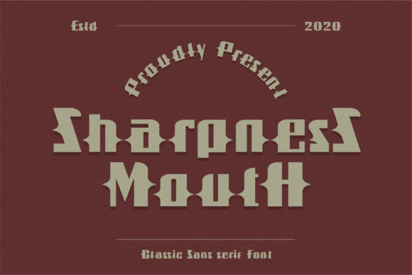 Sharpness Mouth: A Modern Display Font for Editorial Impact