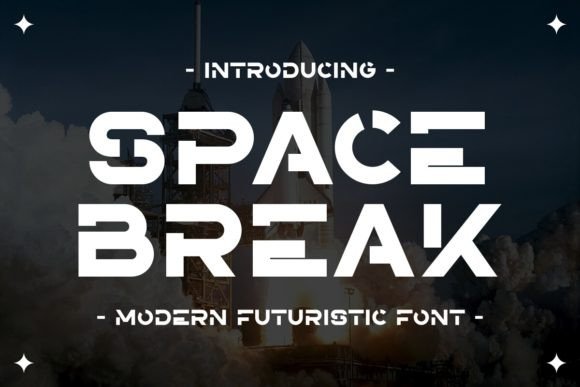 Space Break: A Futuristic Display Font for Standout Branding