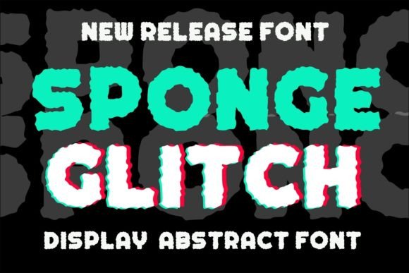 Sponge Glitch: A Quirky Display Font for Bold Brand Identities