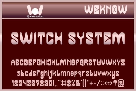 Switch System: A Techno-Various Display Font for Branding Projects