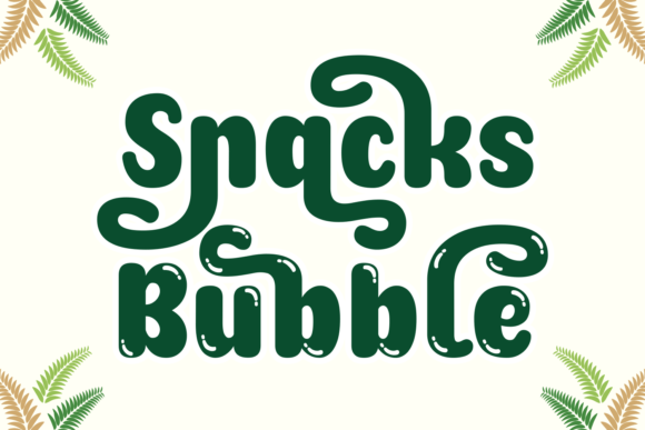Using Snacks Bubble Display Font for Playful Editorial Design
