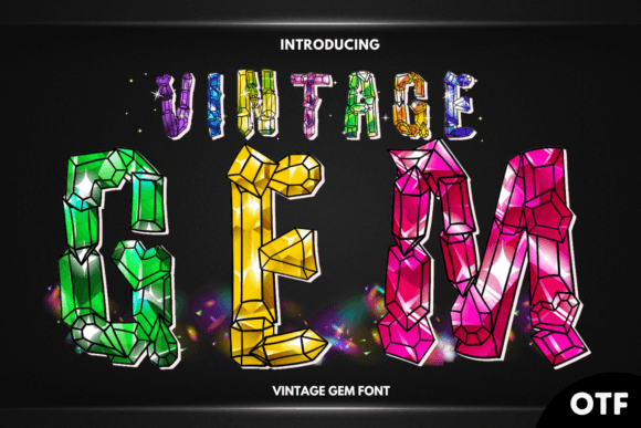 Vintage Gem Font for Elegant Editorial Design